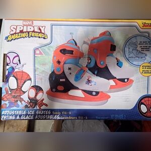 Marvel Spidey Amazing Friends Adjustable Ice Skates. Adjusts Up To 4 Size. Y12-2